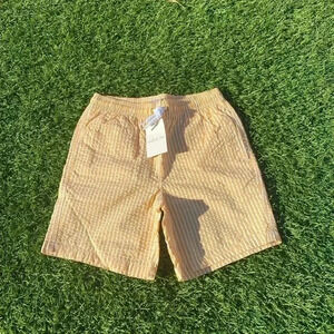 emile et ida boys searsucker swimtrunks yellow white size 12A